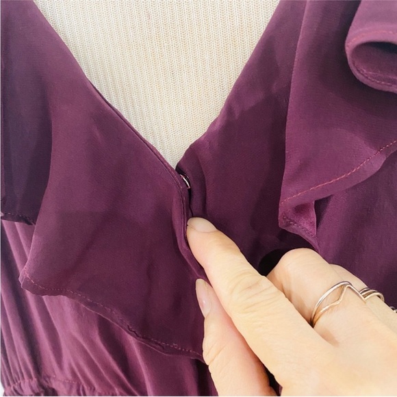 Yumi Kim jumpsuit in wine NWOT - Picture 5 of 14